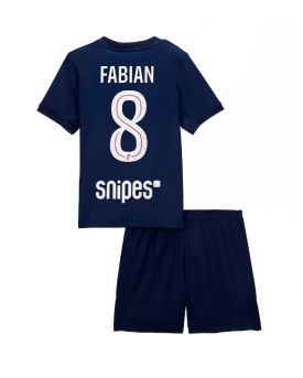 Billige Fotballdrakt Paris Saint-Germain Fabian Ruiz #8 Replika Hjemmedraktsett Barn 2025-26 Kortermet (med bukser)